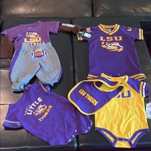 Four LSU football out fits 6-12 months